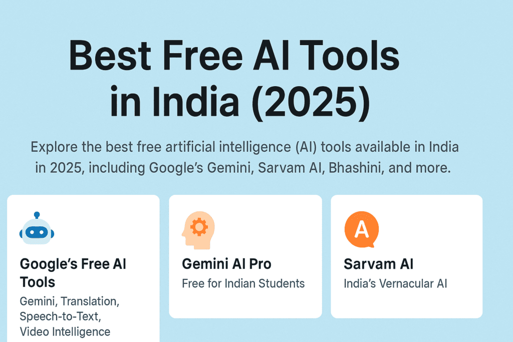 Best Free AI Tools in India (2025) - Tufa Write Creative and Informative