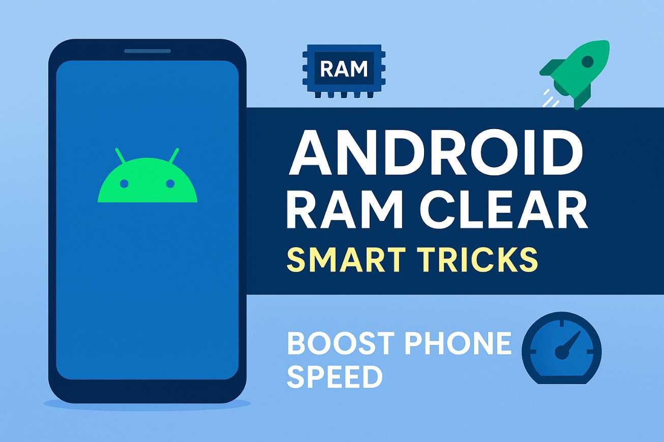 Android RAM Clear Smart Tricks Infographic – Boost Phone Speed Step by Step