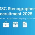 BSSC Stenographer Recruitment 2025 banner showing 432 vacancies, apply online, eligibility and exam dat