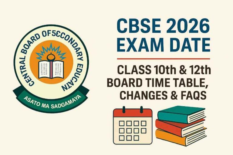 CBSE 2026 Exam Date: Class 10 & 12 Time Table, Changes, FAQs
