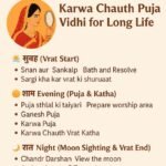 करवा चौथ पूजा विधि स्टेप बाय स्टेप गाइड — महिला चंद्रमा देखते हुए