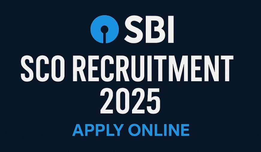 SBI SCO Recruitment 2025 Apply Online banner