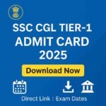 "SSC CGL Tier-1 Admit Card 2025 download link official"