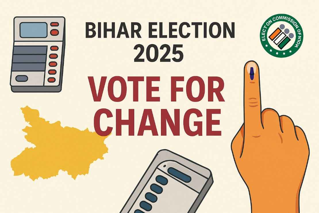 बिहार चुनाव 2025 पहला चरण — 6 नवंबर को 121 सीटों पर मतदान | Bihar Election 2025 Phase 1 Voting Feature Image"