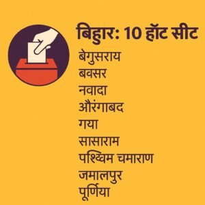 🔥 बिहार विधानसभा चुनाव 2025 — पहला चरण की टॉप 10 हॉट सीटें (पूरा विश्लेषण)