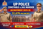 UP Police Constable and Jail Warder Recruitment 2025-26 Notification