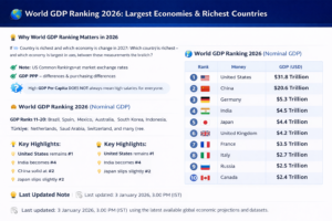 World GDP Ranking 2026: Largest Economies & Richest Countries Explained