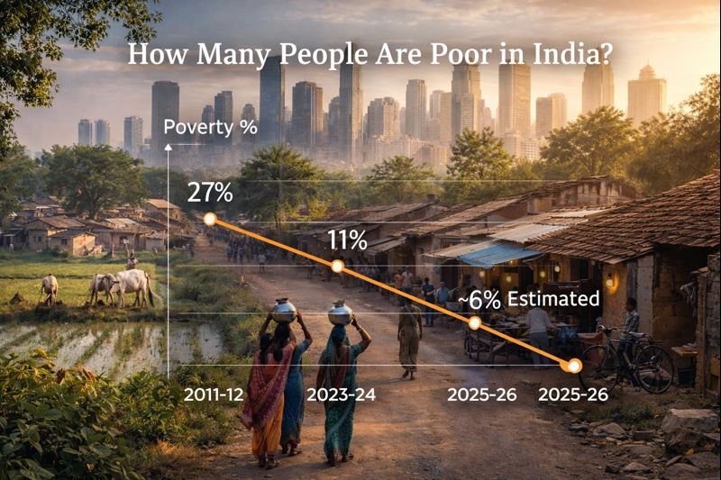 भारत में गरीबी सर्वे रिपोर्ट 2026 और जनसंख्या स्थिति
