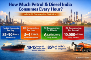 भारत में हर घंटे कितना पेट्रोल-डीज़ल खर्च होता है (How Much Petrol and Diesel India Consumes Every Hour)