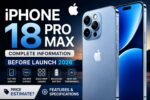 Apple iPhone 18 Pro Max 2026 featuring premium design, advanced camera system, and expected specifications before launch.
